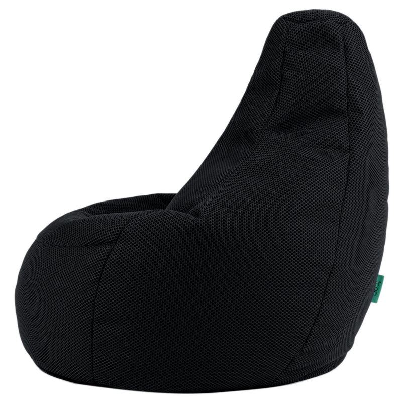 Pouf inclinable Gaming Performance maille XL, noir nuit