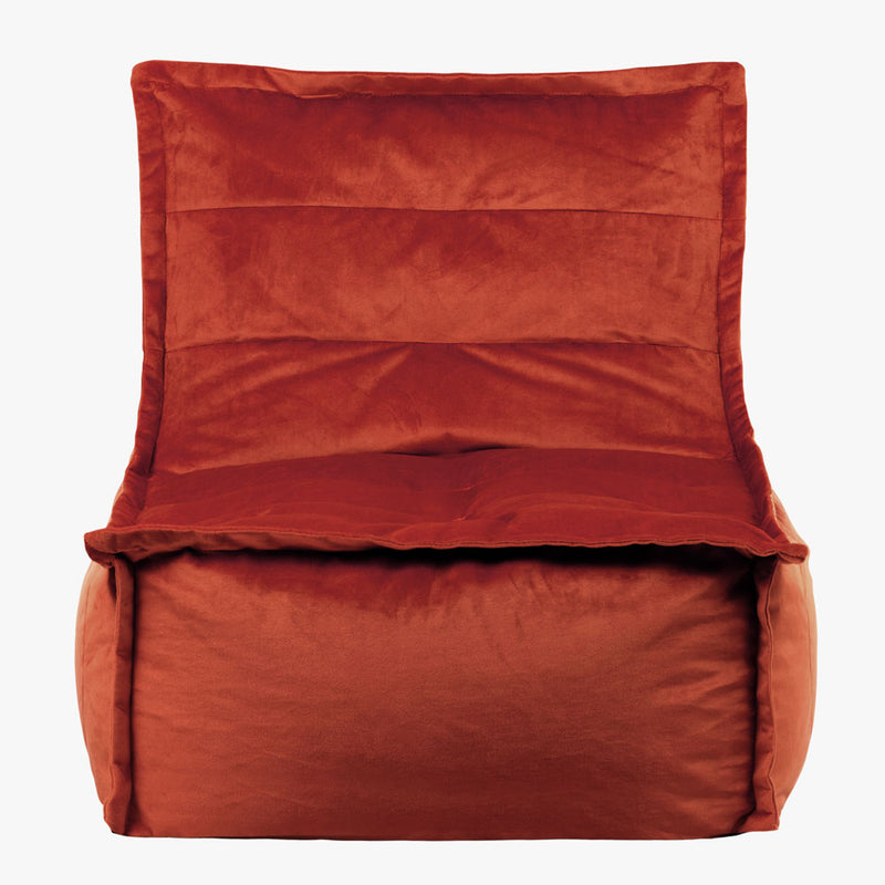 Pouf géant Dolce Velours - Terracotta