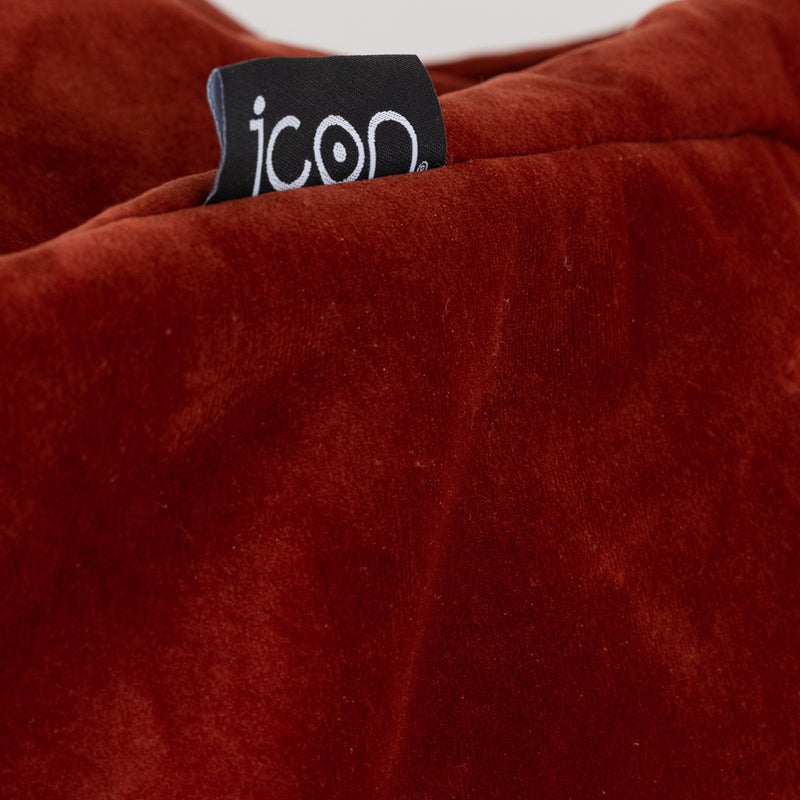 Pouf géant Dolce Velours - Terracotta