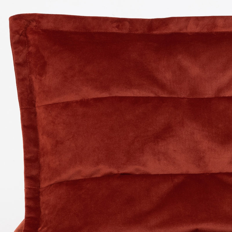 Pouf géant Dolce Velours - Terracotta