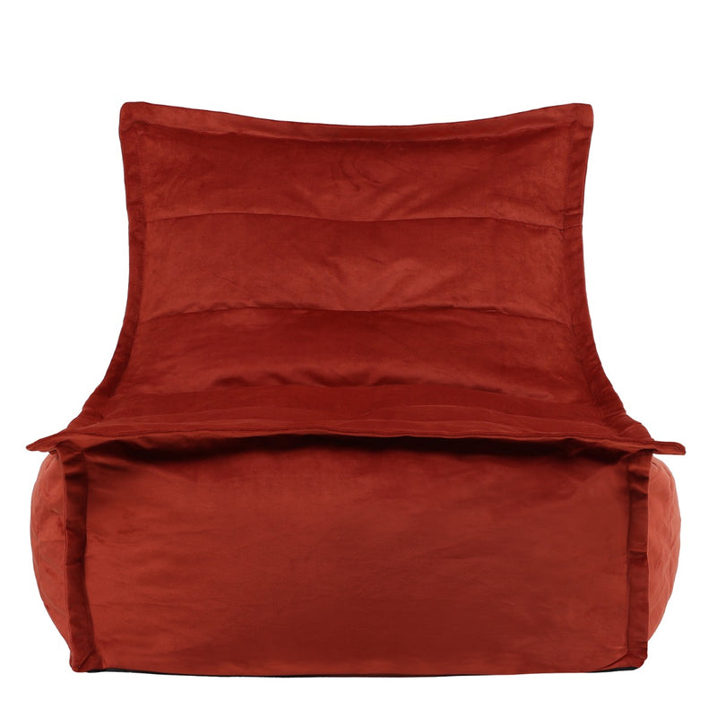 Pouf géant Dolce Velours - Terracotta
