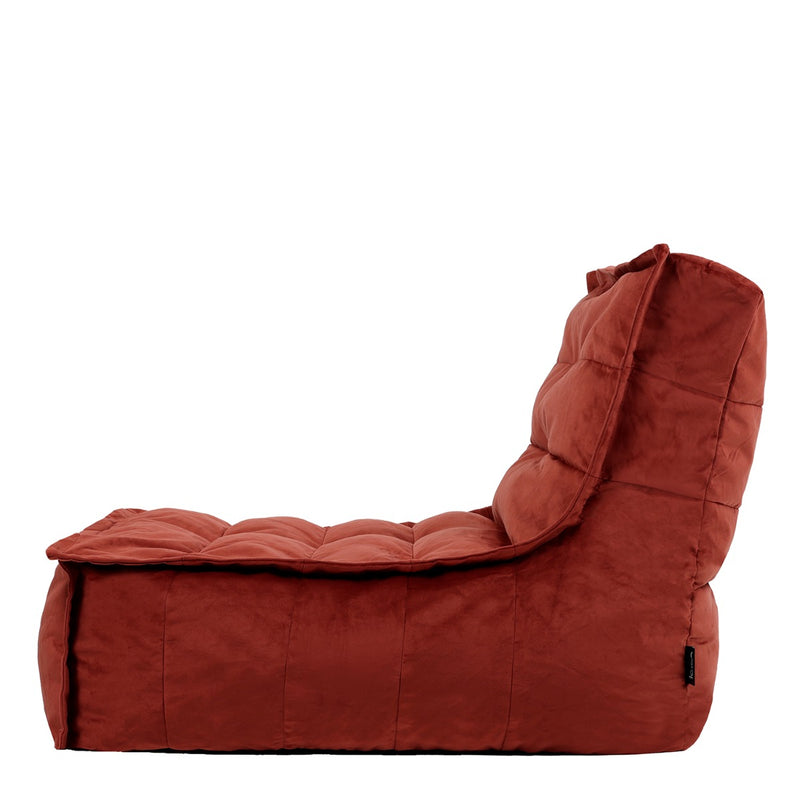 Pouf géant Dolce Velours - Terracotta