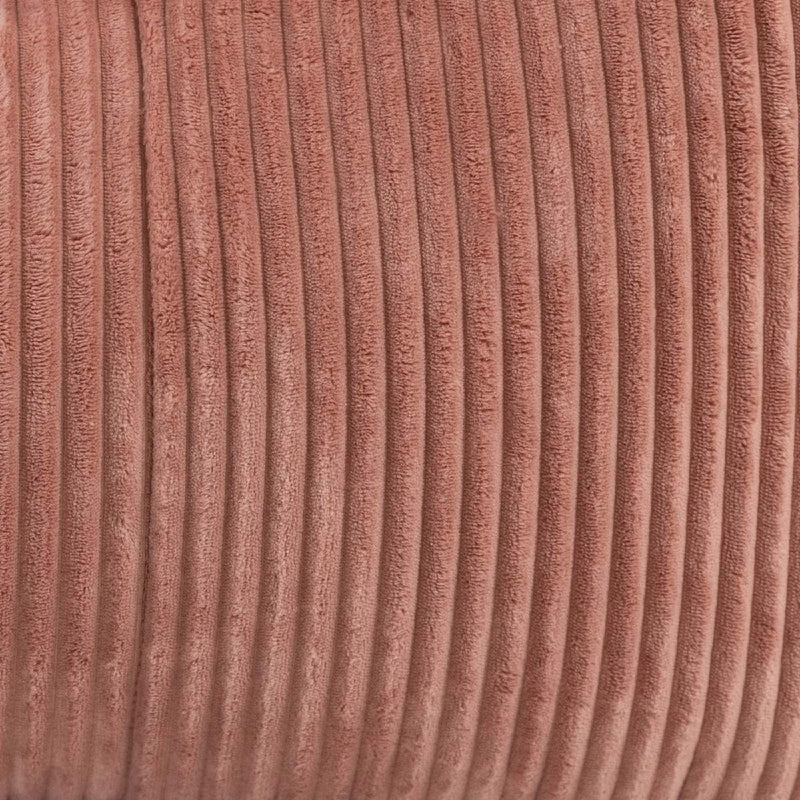 Pouf inclinable Dolce en velours côtelé, rose