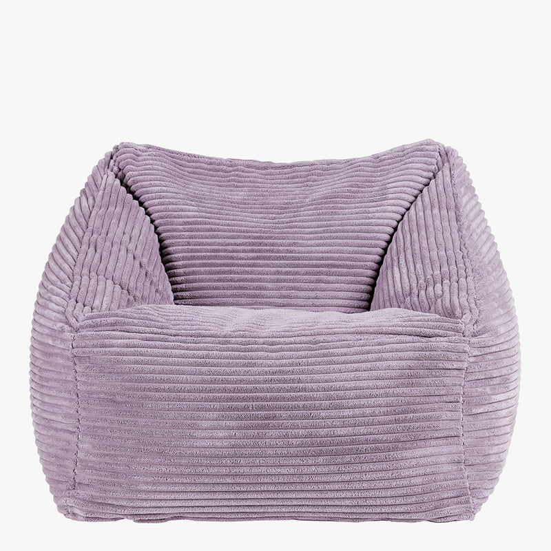 Pouf fauteuil en velours côtelé Morgan Kids - Heather