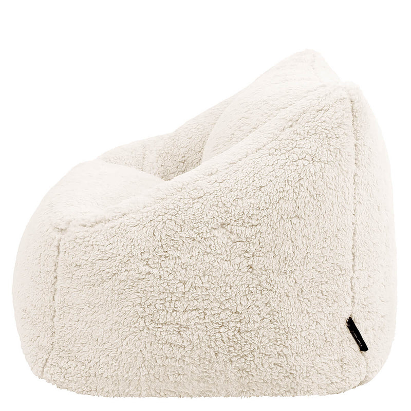 Fauteuil poire en polaire pour enfants Natalia, pierre