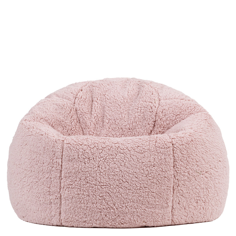Pouf classique en polaire Ado Kingston Teddy, rose crépusculaire