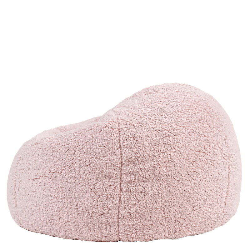 Pouf classique en polaire Ado Kingston Teddy, rose crépusculaire