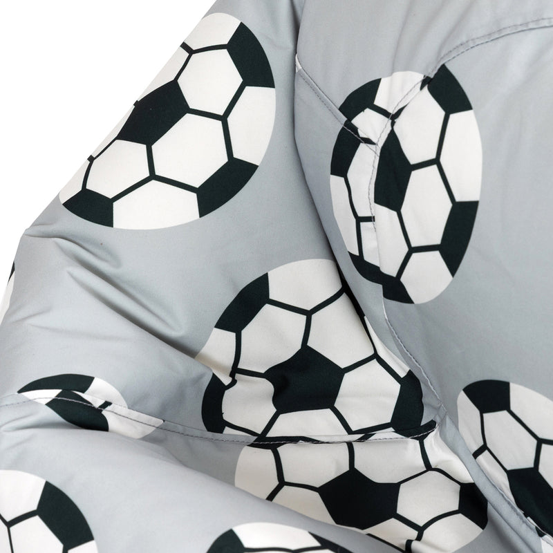 Pouf classique Ado imprimé Football, multicolore