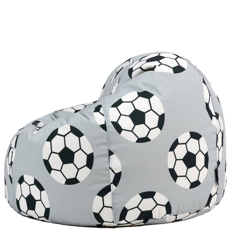 Pouf classique Ado imprimé Football, multicolore