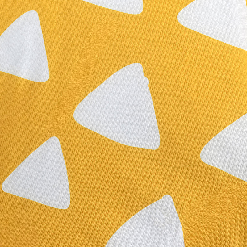 Pouf enfant Imprimé Triangles, jaune