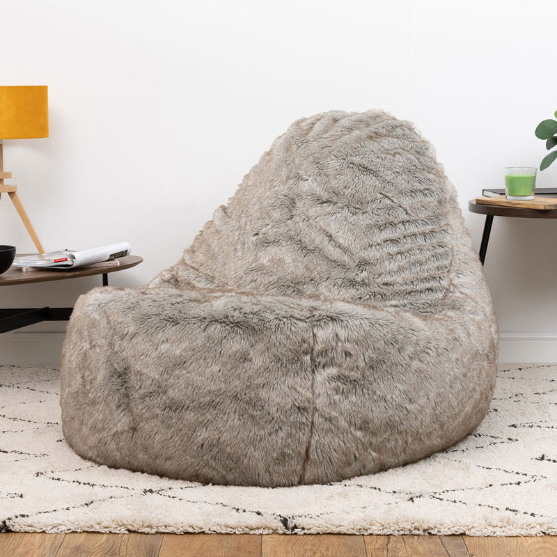 Pouffe géant en fausse fourrure Dream - Lapin