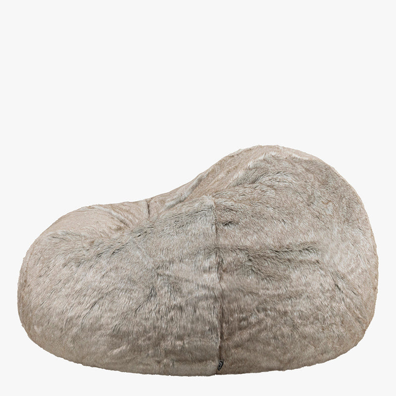 Pouf deux places en fausse fourrure Lapin Cloud