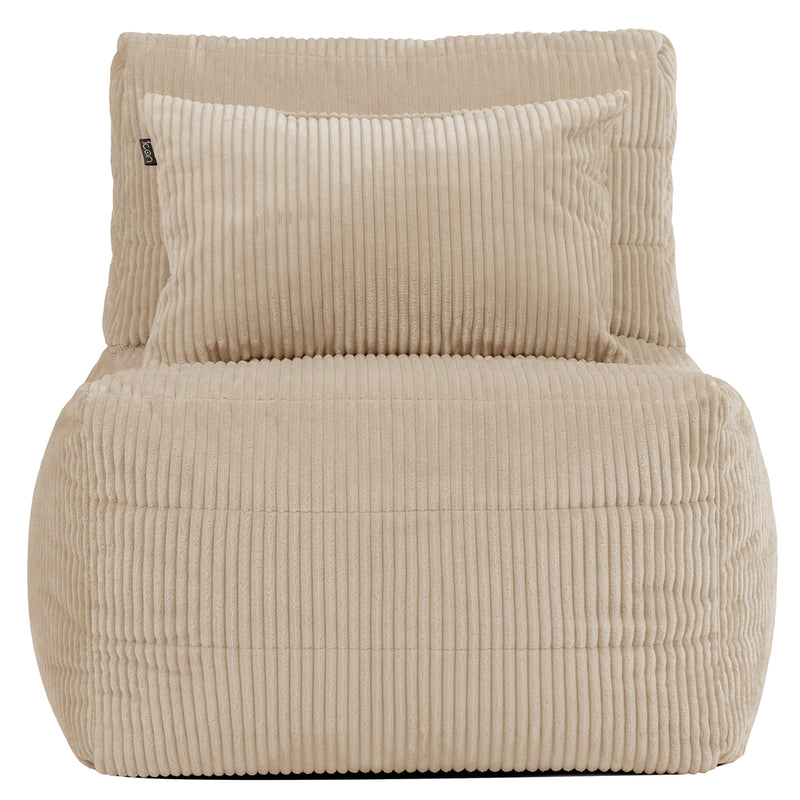 Fauteuil modulaire, Noa, velours côtelé jumbo, pierre 