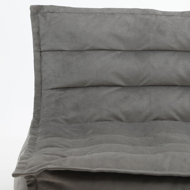 Canapé en velours Kota - Gris anthracite