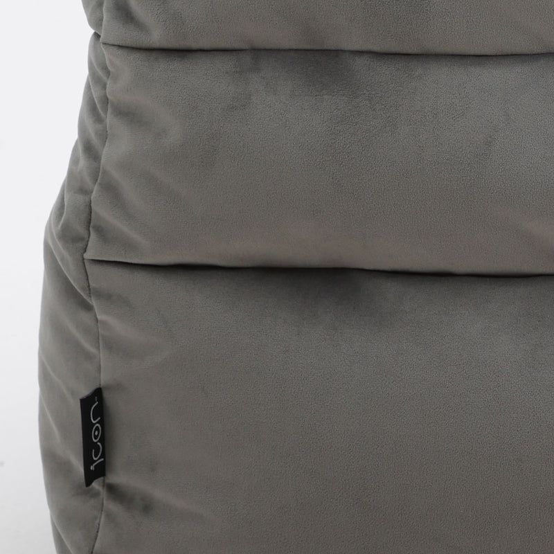 Canapé en velours Kota - Gris anthracite