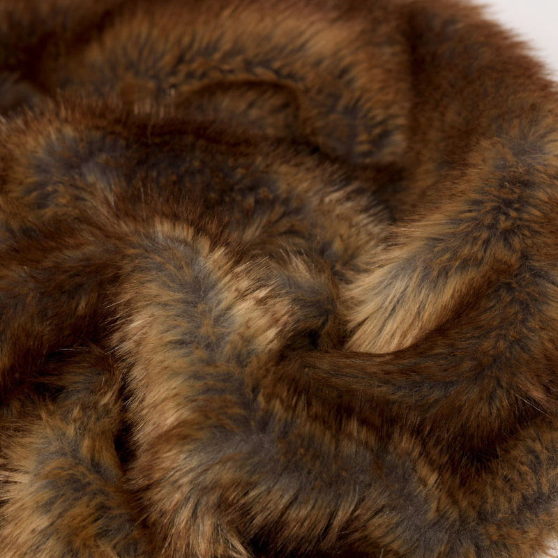 Couverture polaire de luxe fausse fourrure - Marron